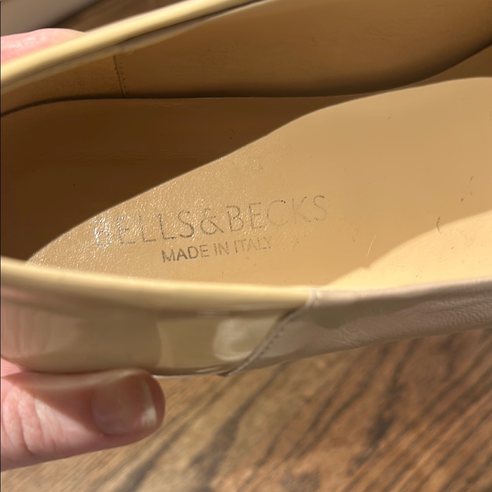 Neutral Square Toe Flats - Picture 2 of 6